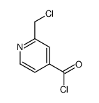 4-Pyridinecarbonyl chloride, 2-(chloromethyl)- (9CI)结构式