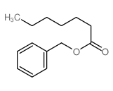 Heptanoic acid, phenylmethyl ester Structure