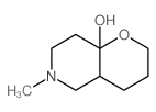 4-methyl-10-oxa-4-azabicyclo[4.4.0]decan-1-ol structure