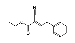 ethyl (E)-2-cyano-4-phenyl-2-butenoate Structure
