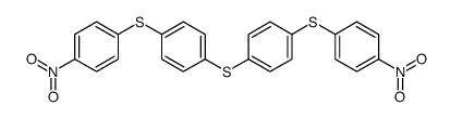 1-nitro-4-[4-[4-(4-nitrophenyl)sulfanylphenyl]sulfanylphenyl]sulfanylbenzene结构式