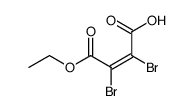 dibromomaleic acid monoethyl ester Structure