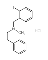 Benzeneethanamine,N-[(2-iodophenyl)methyl]-N-methyl-, hydrochloride (1:1) structure