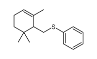 (2,6,6-trimethylcyclohex-2-en-1-yl)methylsulfanylbenzene结构式