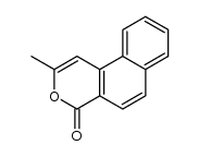 2-methyl-4H-naphtho[2,1-c]pyran-4-one结构式