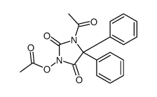 1-acetyl-3-acetoxy-5',5-diphenylhydantoin结构式