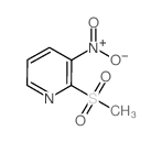 2-(甲基磺酰基)-3-硝基吡啶结构式