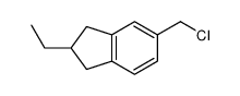 5-(chloromethyl)-2-ethyl-2,3-dihydro-1H-indene结构式