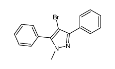 4-Bromo-1-Methyl-3,5-diphenyl-1H-pyrazole Structure