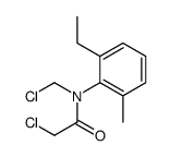 2-chloro-N-(chloromethyl)-N-(2-ethyl-6-methylphenyl)acetamide Structure