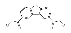 2,8-bis-chloroacetyl-dibenzofuran结构式