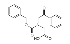 2-[phenacyl(phenylmethoxycarbonyl)amino]acetic acid Structure