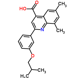 2-(3-Isobutoxyphenyl)-6,8-dimethyl-4-quinolinecarboxylic acid Structure