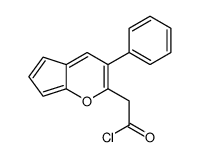 2-(3-phenylcyclopenta[b]pyran-2-yl)acetyl chloride Structure