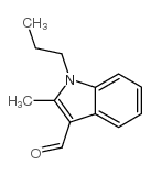 (9ci)-2-甲基-1-丙基-1H-吲哚-3-羧醛结构式