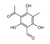 3-acetyl-2,4,6-trihydroxy-5-methylbenzaldehyde结构式