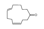 (Z,E)-Cyclotrideca-4,8-dien-1-on结构式