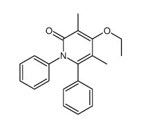 4-ethoxy-3,5-dimethyl-1,6-diphenylpyridin-2-one结构式