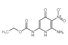 ethyl N-(6-amino-5-nitro-4-oxo-1H-pyridin-2-yl)carbamate结构式