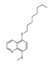 8-methylsulfanyl-5-octylsulfanylquinoline Structure