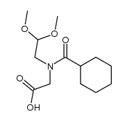 2-[N-(2,2-dimethoxyethyl)cyclohexylcarbonylamino]acetic acid Structure