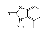 2-imino-4-methyl-1,3-benzothiazol-3-amine结构式
