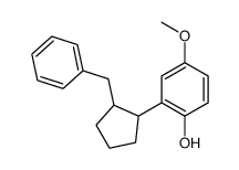 2-(2-benzylcyclopentyl)-4-methoxyphenol结构式