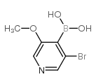 3-Bromo-5-methoxypyridine-4-boronic acid Structure