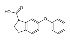 6-phenoxy-2,3-dihydro-1H-indene-1-carboxylic acid Structure
