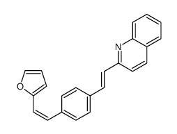 2-[2-[4-[2-(furan-2-yl)ethenyl]phenyl]ethenyl]quinoline Structure