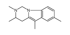 2,3,5,7-tetramethyl-3,4-dihydro-1H-pyrimido[1,6-a]indole结构式