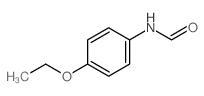 Formamide,N-(4-ethoxyphenyl)-结构式