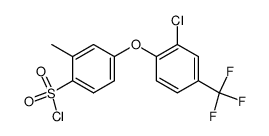 4-(2-Chloro-4-trifluoromethyl-phenoxy)-2-methyl-benzenesulfonyl chloride Structure