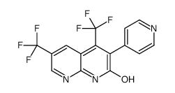 3-pyridin-4-yl-4,6-bis(trifluoromethyl)-1H-1,8-naphthyridin-2-one Structure