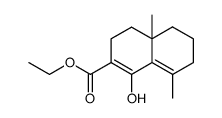 ethyl 1-hydroxy-4a,8-dimethyl-3,4,4a,5,6,7-hexahydronaphthalene-2-carboxylate Structure