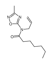 N-(3-methyl-1,2,4-oxadiazol-5-yl)-N-prop-2-enylheptanamide Structure