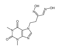 4-(1,3-dimethyl-2,6-dioxo-1,2,3,6-tetrahydro-purin-7-yl)-2-hydroxyimino-butyraldehyde oxime Structure