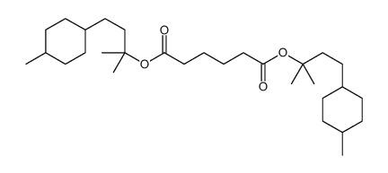 bis[2-methyl-4-(4-methylcyclohexyl)butan-2-yl] hexanedioate Structure