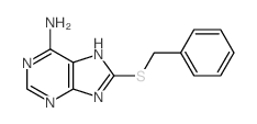 9H-Purin-6-amine,8-[(phenylmethyl)thio]- structure