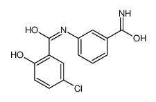 N-(3-carbamoylphenyl)-5-chloro-2-hydroxybenzamide结构式