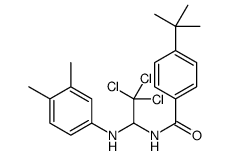 4-tert-butyl-N-[2,2,2-trichloro-1-(3,4-dimethylanilino)ethyl]benzamide Structure
