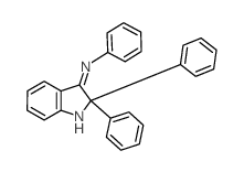 Benzenamine,N-(1,2-dihydro-2,2-diphenyl-3H-indol-3-ylidene)-结构式