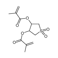 [4-(2-methylprop-2-enoyloxy)-1,1-dioxothiolan-3-yl] 2-methylprop-2-enoate Structure