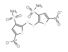 3-Thiophenesulfonamide,2,2'-dithiobis[5-nitro- (9CI)结构式