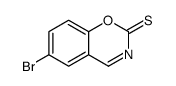 6-bromo-1,3-benzoxazine-2-thione结构式