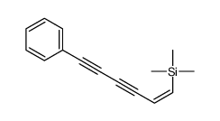 trimethyl(6-phenylhex-1-en-3,5-diynyl)silane Structure