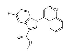 methyl 5-fluoro-1-quinolin-4-ylindole-3-carboxylate Structure