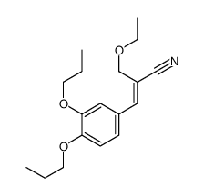 3-(3,4-dipropoxyphenyl)-2-(ethoxymethyl)prop-2-enenitrile Structure