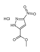 methyl 3-nitro-1H-pyrazole-5-carboxylate,hydrochloride结构式