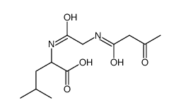 4-methyl-2-[[2-(3-oxobutanoylamino)acetyl]amino]pentanoic acid结构式